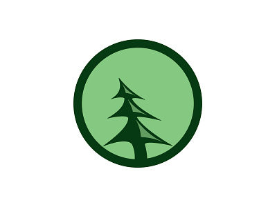 Evergreen Spruce Tree Logo natural