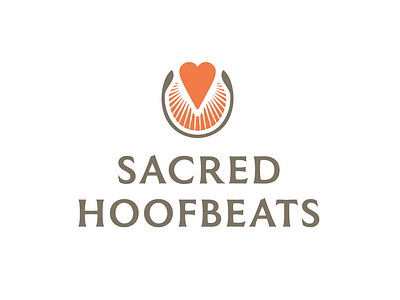 Sacred Hoofbeats - Identity Design branding elegant glow graphic design heart hoof horse horse logo horses identity illustration logo logodesign logos love luxury nature ranch therapy