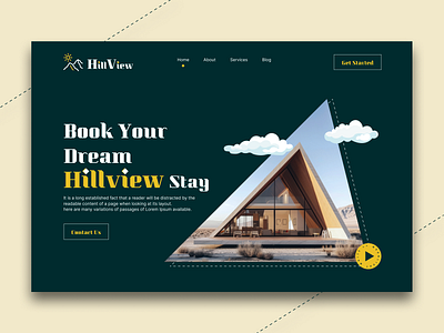 Hill View Landing Page Design design design of hotel hill hill view hill view landing page desing hotel landing page landing page design nature naturel resort resort landing page resort website ui ux web web design website website design website is hill