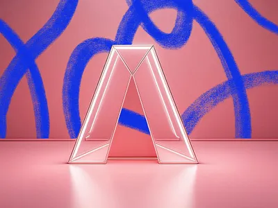 A 3d 3d type firefly illustration illustrator letter design procreate type type design typography