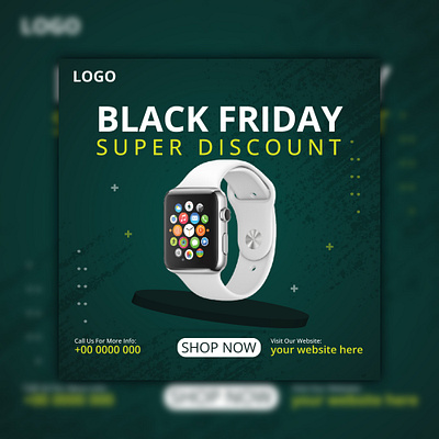 Black Friday Social Media Sale Post banner square