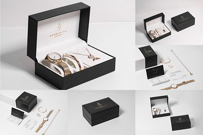 Jewelry or gift box mockup set box box mockup brand identity branding gift boc jewelry box luxury mockup realistic