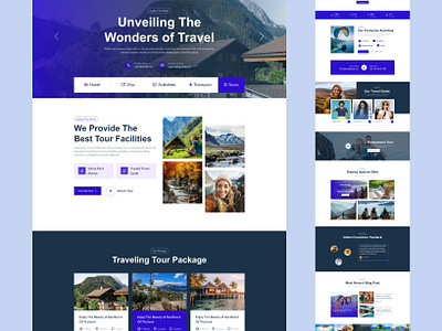 TravelGo - Travel Agency Website uidesign