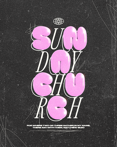 Sunday Church | Christian Poster christian