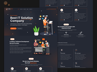 IT Company Landing Page Design