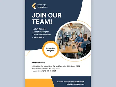 Hiring Post Design 3d animation branding graphic design logo motion graphics ui