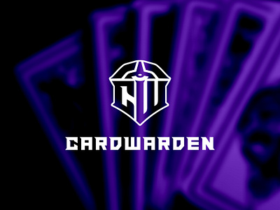 CARDWARDEN branding card dribbble gaming graphic design initial logo logotype simple logo tcg typography ui vector