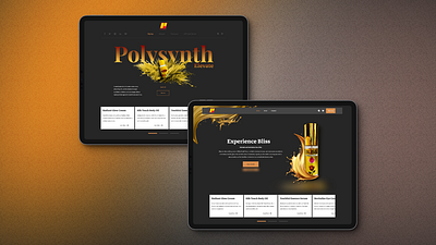 Crafting a Luxurious Digital Experience for Polysynth branding figma graphic design illustrator landing page mockup photoshop ui ux website