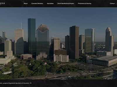 Houston Dental Practice Website Design - Homepage custom design dental practice designer figma high end houston responsive design seo design typography ui ux web design
