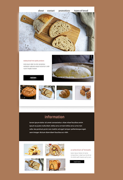 Website design for bread 3d animation graphic design logo motion graphics ui