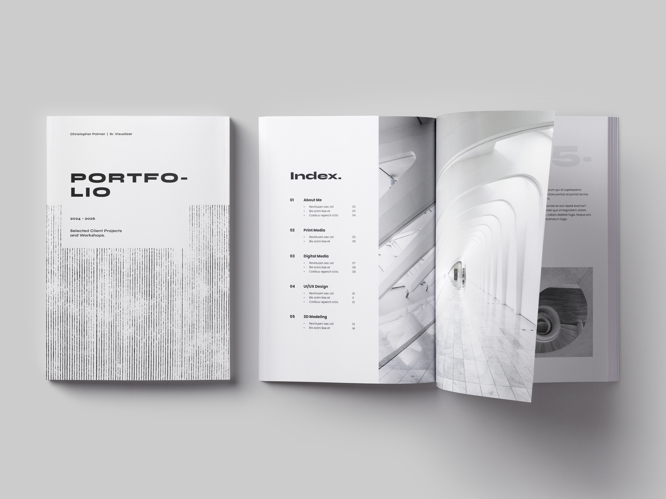 Example of I Will Design Minimal Company Brochure