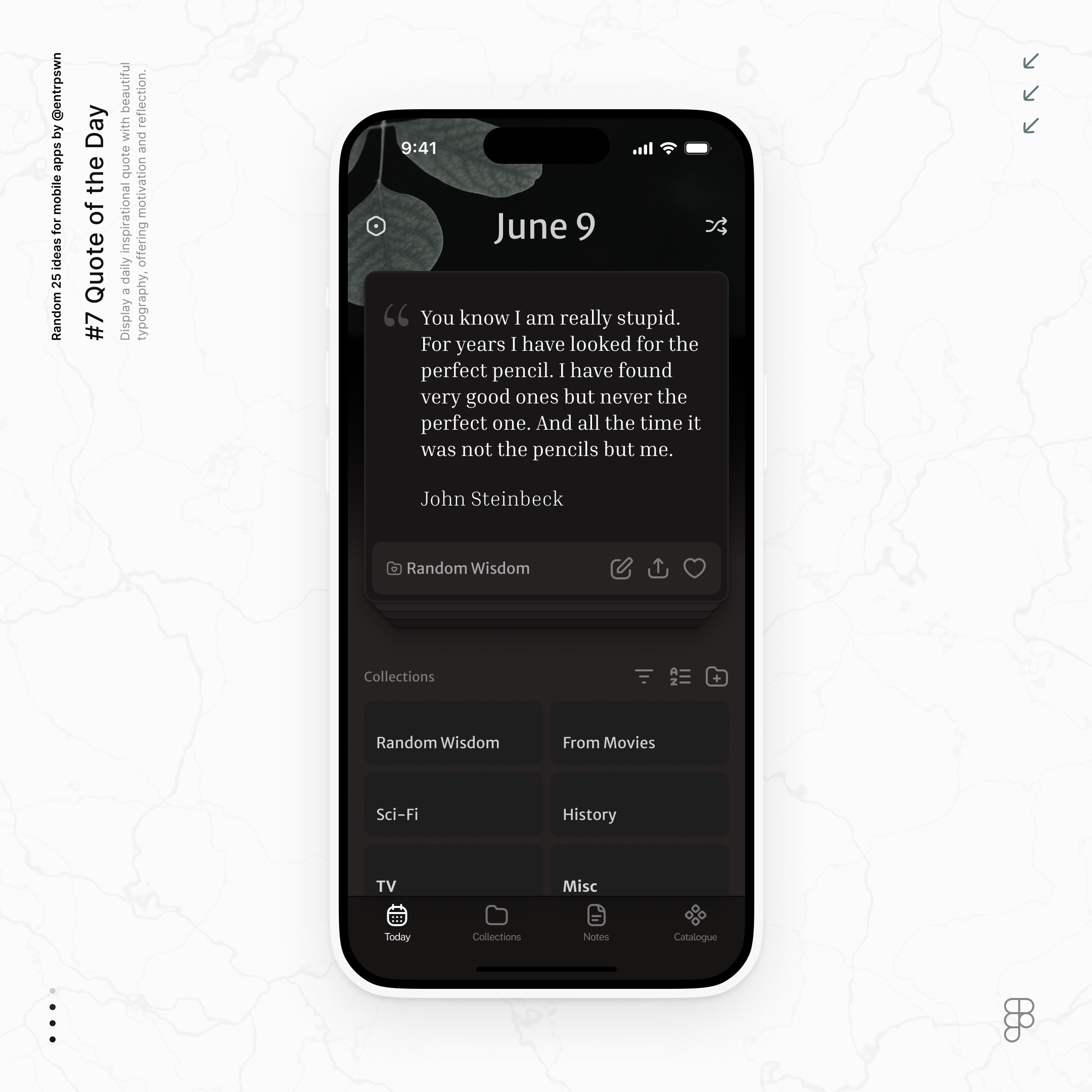 Quote Management App app figma ios mobile product design ui