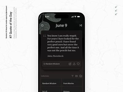 Quote Management App app figma ios mobile product design ui