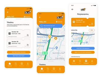 Teman Bus App Redesign appdesign productdesign ui uidesign uiux ux uxdesign