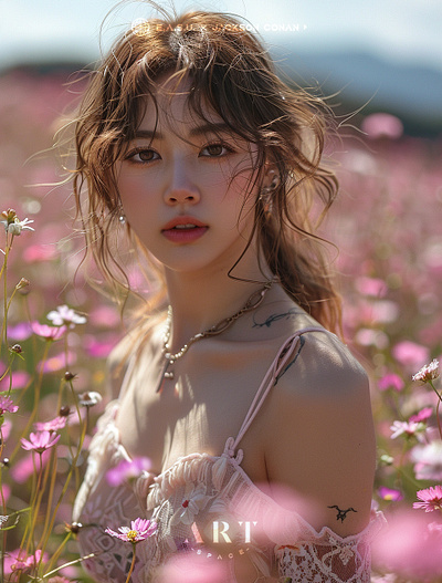 [Dreamy Pink Elegance] 💓🌼 art artwork beauty design fashion model photography portrait