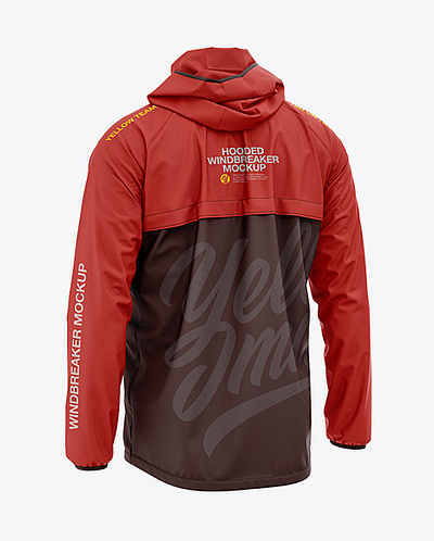 Free Download PSD Windbreaker Jacket free mockup template mockup designs