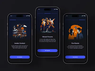 App Onboarding Page app intro design illustration interface layout mobile app onboard onboarding ui ui design walkthrough