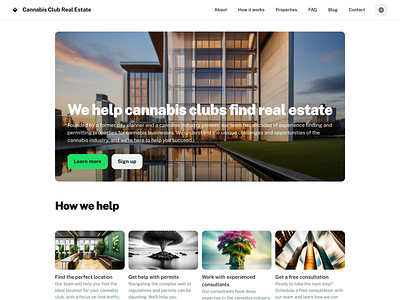 UI Design for Real Estate Company Landing Page landing page design ui ui design uiux user experience web design