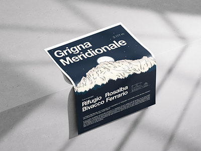Grigna Meridionale (Grignetta) alps dolomites graphic design icon illustration mountain poster poster design