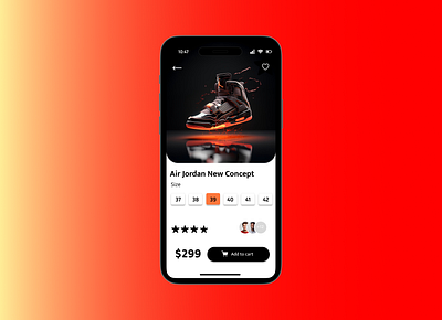 Air Jordan Mobile App Design Concept air jordan app conceptualdesign designapp shoppingapp ui