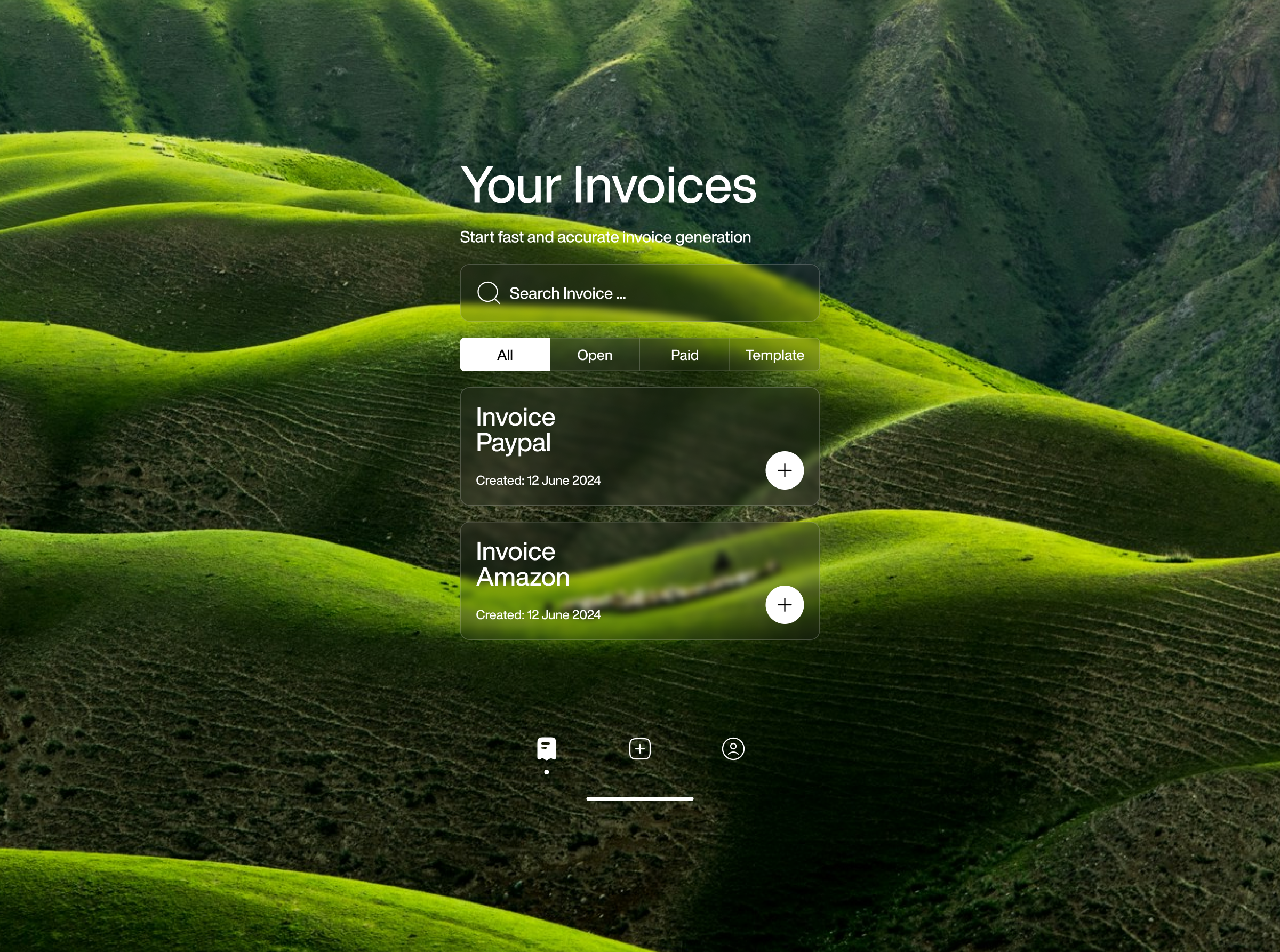 Invoice Maker app app invoice branding invoice invoice app invoice maker mobile app modern app nature app ui