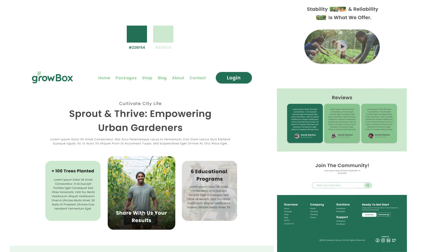 Example of Web UI Design