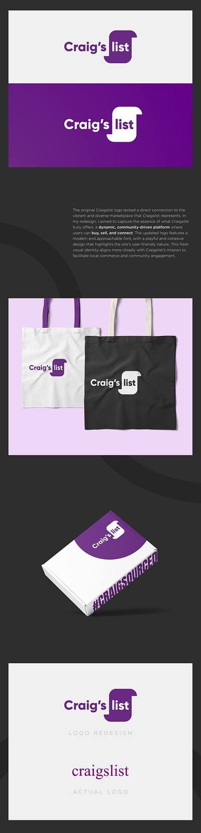 Craigslist Rebranding branding graphic design logo ui