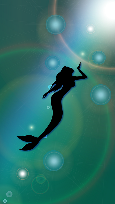 a water nymph animation graphic design