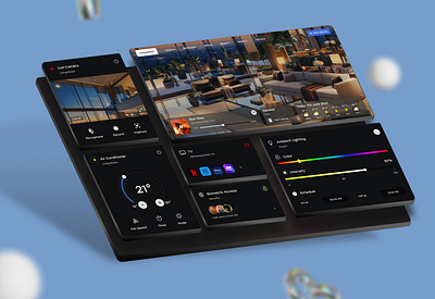 Smart home automation hub 3d design product design ui ui design ux ux design