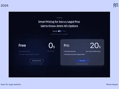 Day 6 - Pricing Section for SaaS website design pricing ui uiux web design website