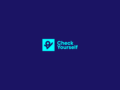 Check Yourself abstract branding check design health logo logotype male mark mental mental health minimal simple type typography