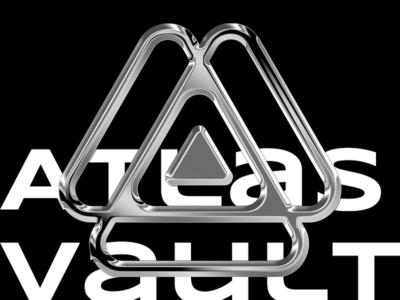 Atlas Vault Logo ai app b2b branding business cloud computing design digital drive logo storage ui ui design uiux ux