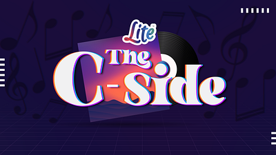 LITE The C-Side design graphic design illustration logo poster social media typography vector