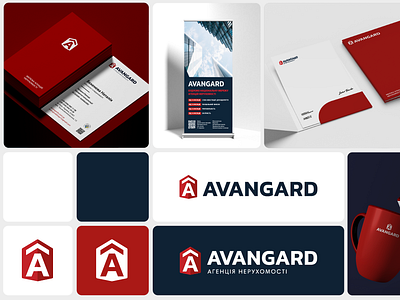 AVANGARD. Real Estate Agency. Logo & Branding branding design graphic design identity logo logo agency logotype real estate agency