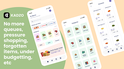 Kadzo - all your supermarket in one app ecommerce grocery shopping supermarket