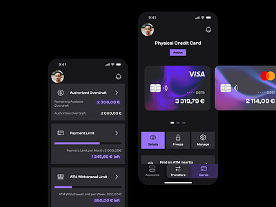 Tybr Banking Cards app atm banking card cash credit debit design digital finance fintech mobile payment ui ui design uiux ux withdrawal