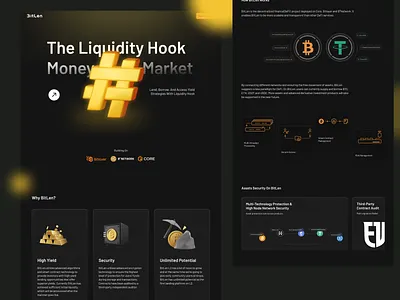 Crypto website blockchain crypto landing page marketing