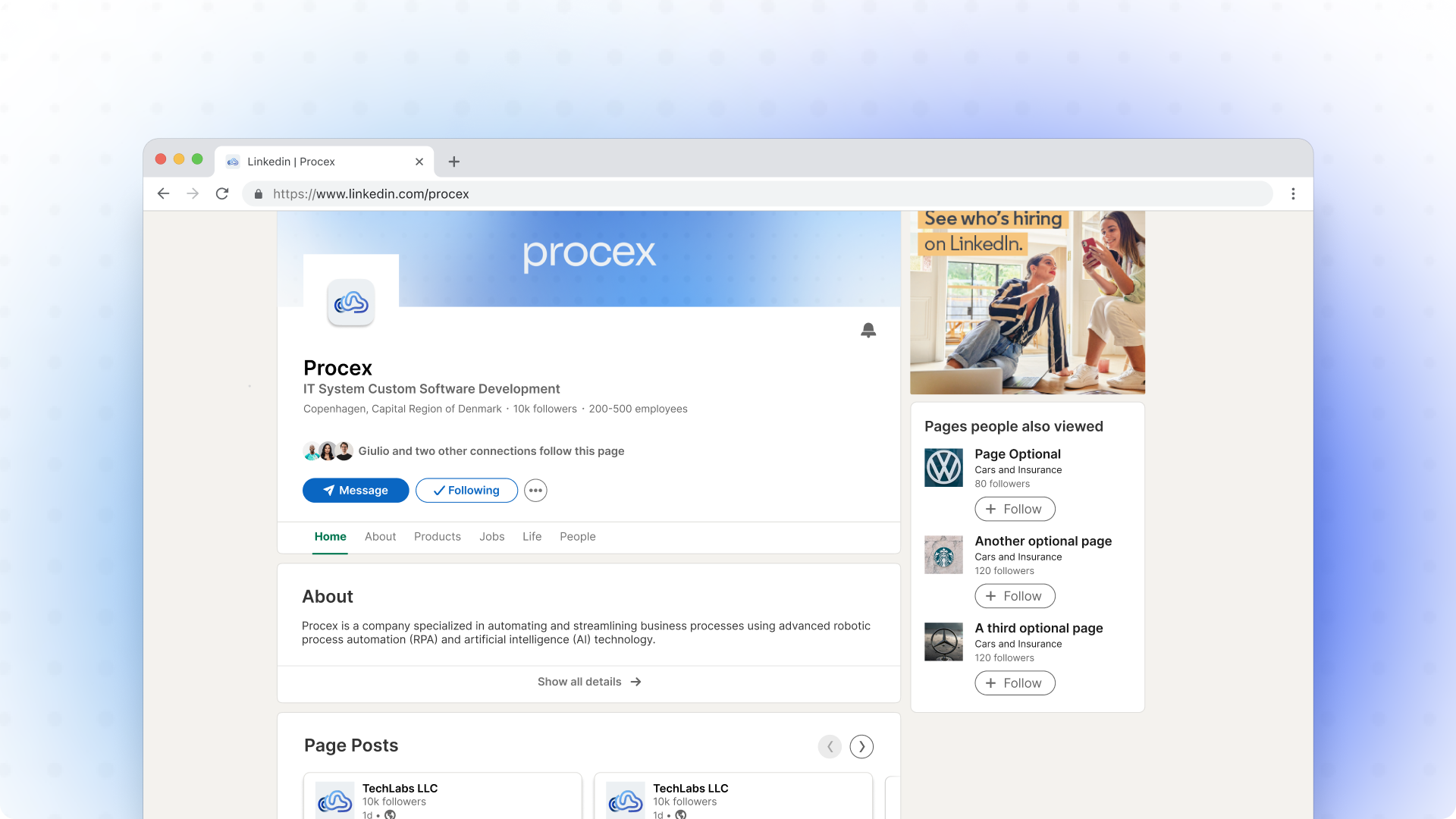 Procex branding logo