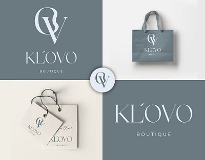 KLOVO Boutique Logo Design & Branding 3d animation boutique boutique design boutique hotel branding design fashion graphic design illustration logo motion graphics typography ui ux vector