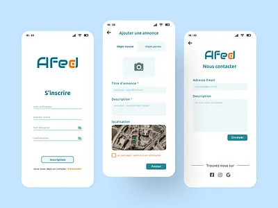 Lost & Found Mobile App Design
