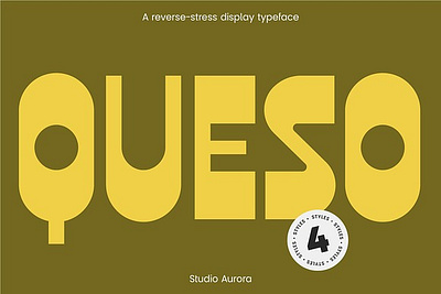 Queso – Quirky Retro Display Font brand font font family logo font logotype playful font quotes for instagram sans serif typeface whacky
