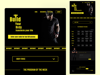 Gym Website Design design gym gymwebsite inspiration ui uidesign uidesing website