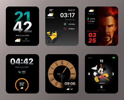 Innovative Apple Watch Display Designs apple watch design ui