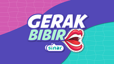 SINAR Gerak Bibir design graphic design illustration logo poster social media typography vector