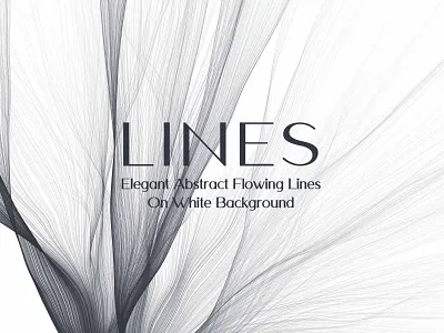 Elegant Abstract Flowing Lines on White Background 3d 3d rendering abstract background c4d cinema 4d flow futuristic hair illustration lines particle science smooth tech futuristic technology technology futuristic texture wallpaper white background