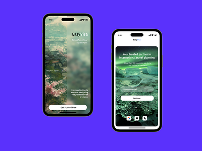 Travel App Design app conceptualdesign designapp travelapp visaapp visadesign