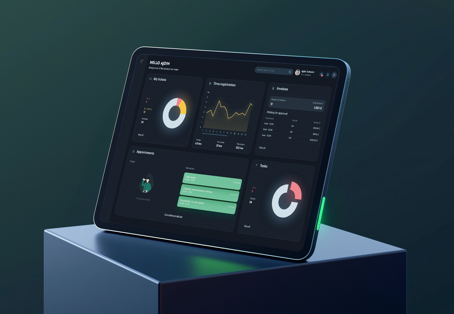 Example of Saa S UX/UI Design