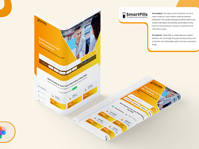 Smart Pills Web and App Design UI app design app interface app interface design brand design branding figma figma design medical app design medical website medicine app design medicine coupons app medicine website design pharma app ui user experience design user interface user interface design website design