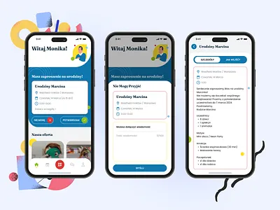 Mobile Application | Children's activities app branding children design illustration mobile app ui ux vector