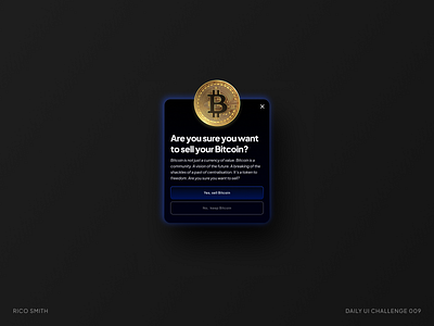 Daily Challenge 009 - Prompt Card bitcoin daily ui daily ui design design ui ux uxui